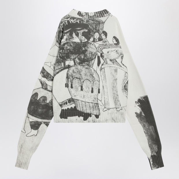 Enfants Riches Déprimés The Ballroom Dance Sweater In Black/ivory