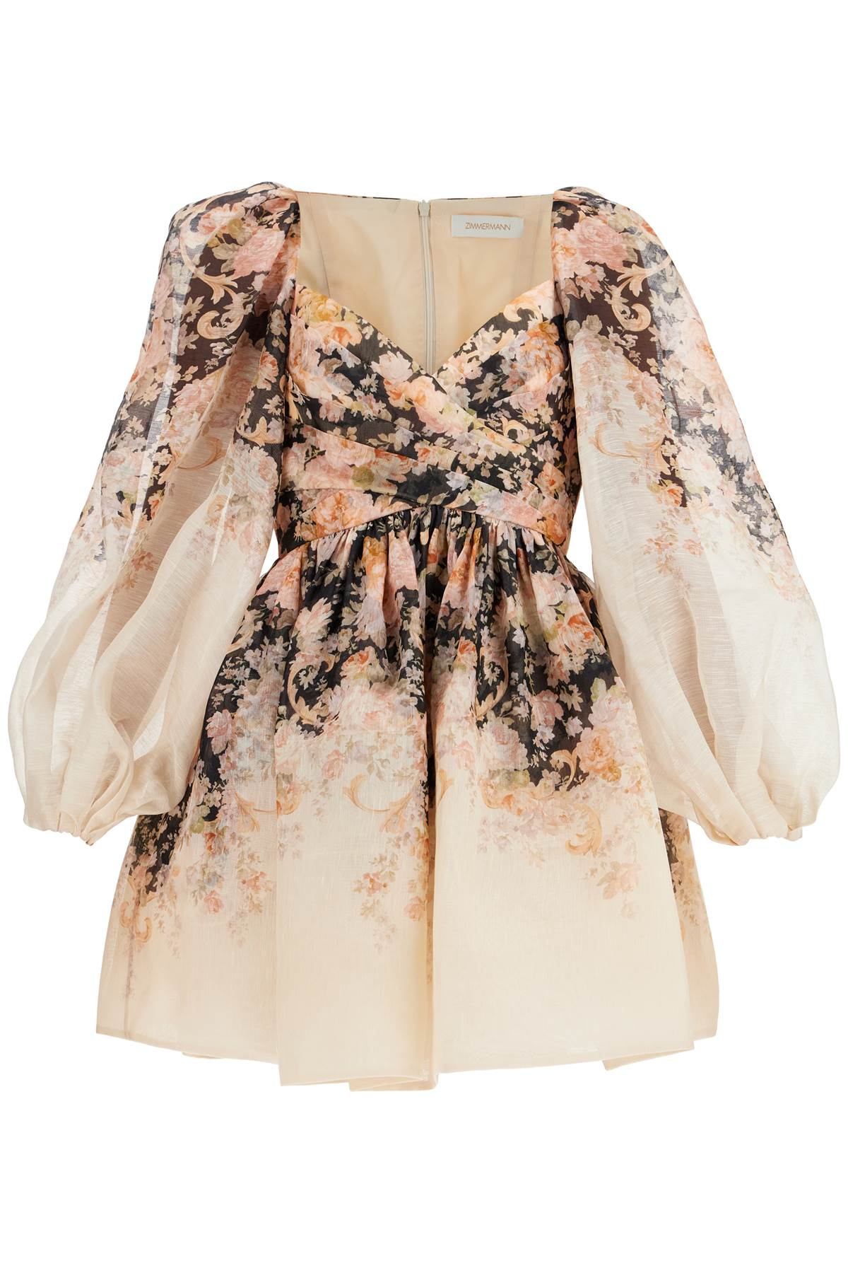 Zimmermann Illustration Mini Floral Dress