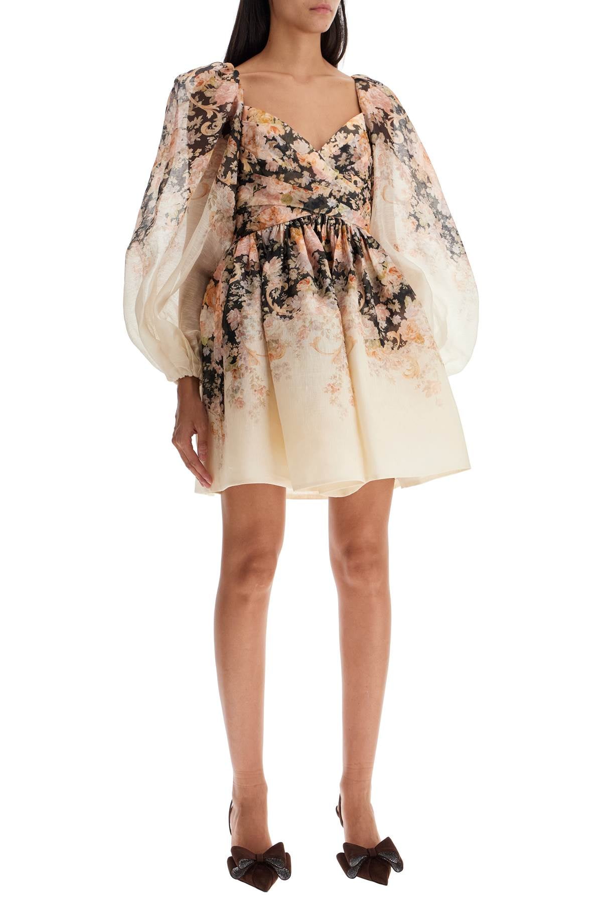 Zimmermann Illustration Mini Floral Dress