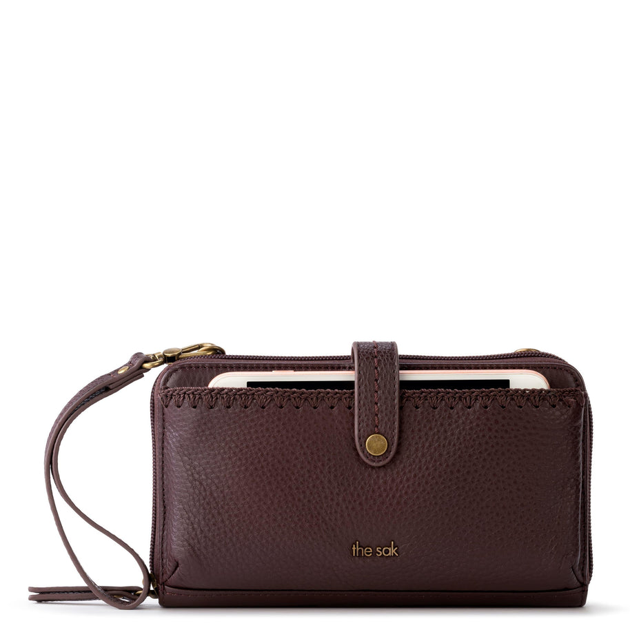 Iris Smartphone Wallet - Leather - Mahogany