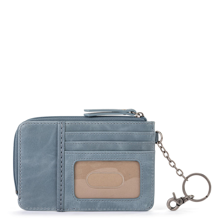 Iris Card Wallet - Leather - Maritime Wave Embossed