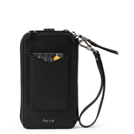 The Sak Silverlake Smartphone Wallet - Leather - Black Floral Embossed