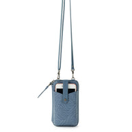 Silverlake Smartphone Wallet - Leather - Maritime Wave Embossed