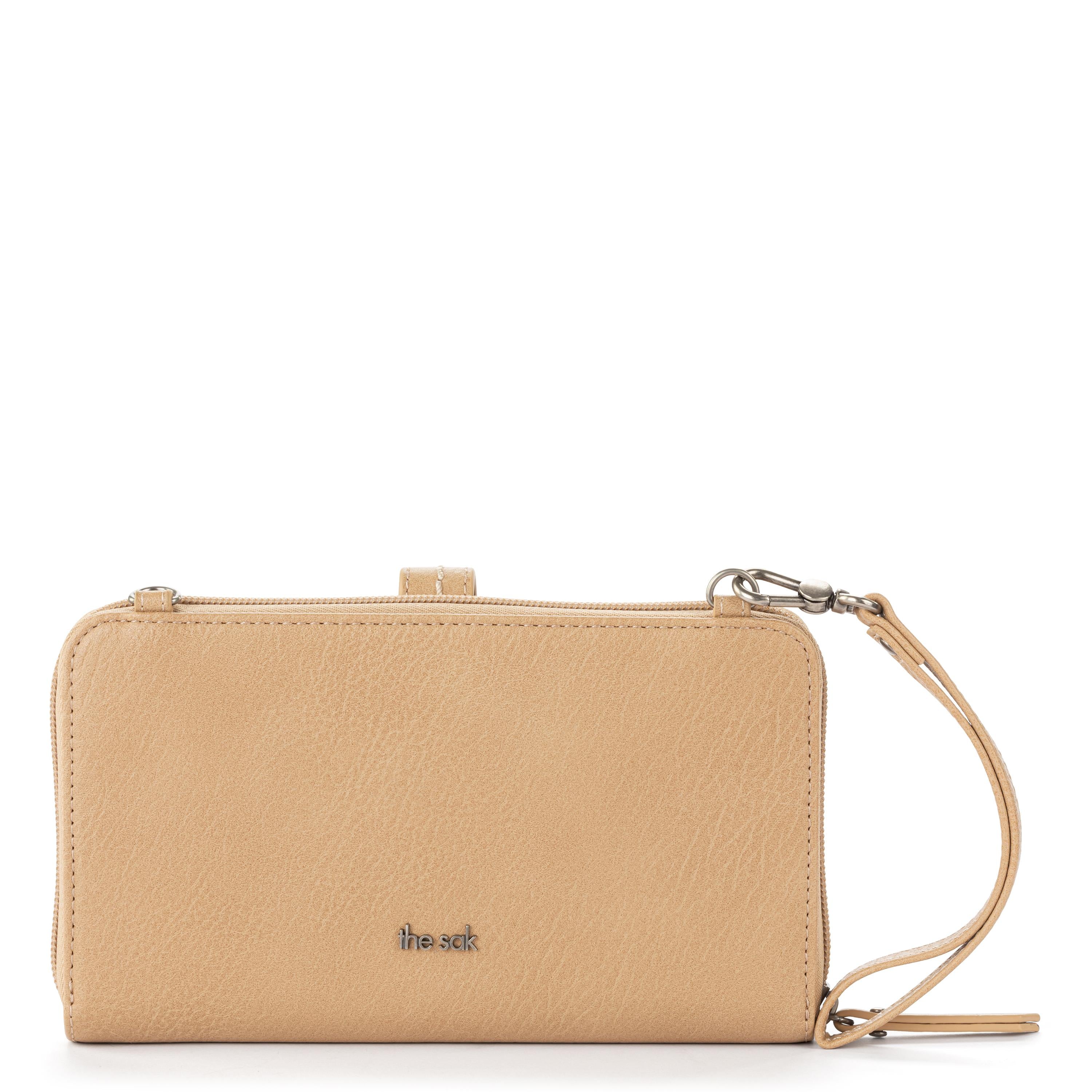 The Sak Iris Smartphone Wallet - Hand Crochet - Ecru Multi Beads