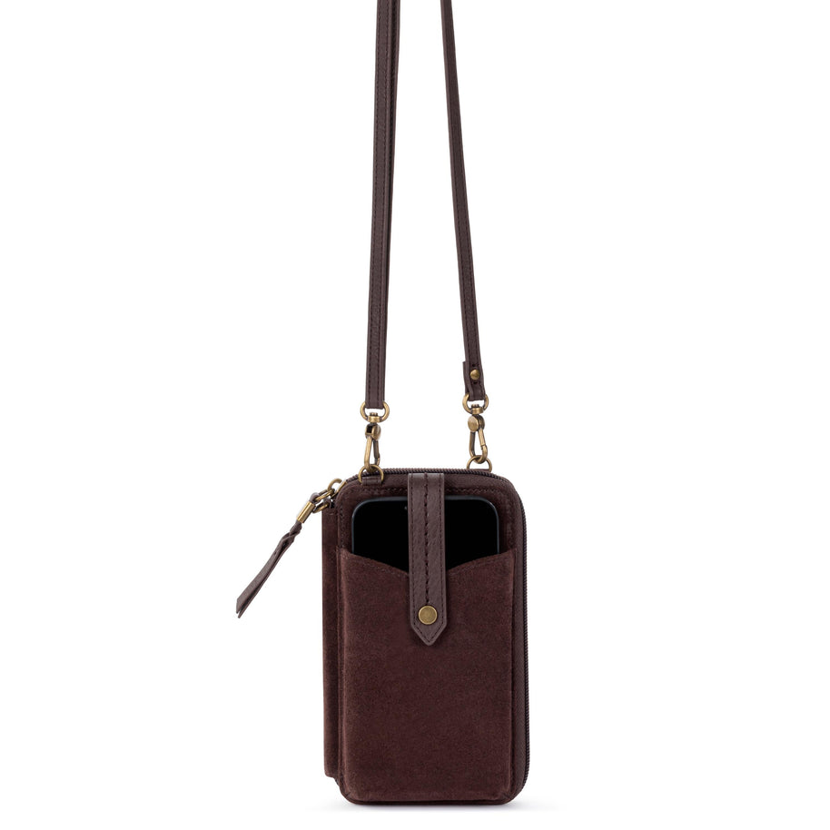 The Sak Silverlake Smartphone Wallet - Leather - Mahogany Suede