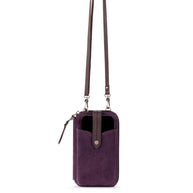 Silverlake Smartphone Wallet - Leather - Aubergine Suede