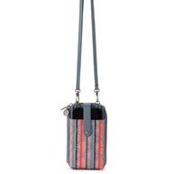 Salinas Smartphone Wallet - EcoTwill - Vintage Multi Stripe Diamond Quilted