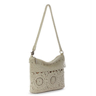 The Sak Lumi Crossbody - Hand Crochet - Natural Grey Medallion