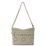The Sak Lumi Crossbody - Hand Crochet - Natural Grey Medallion