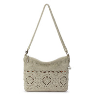 The Sak Lumi Crossbody - Hand Crochet - Natural Grey Medallion
