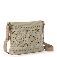 The Sak Melrose Crossbody - Hand Crochet - Natural Grey Medallion