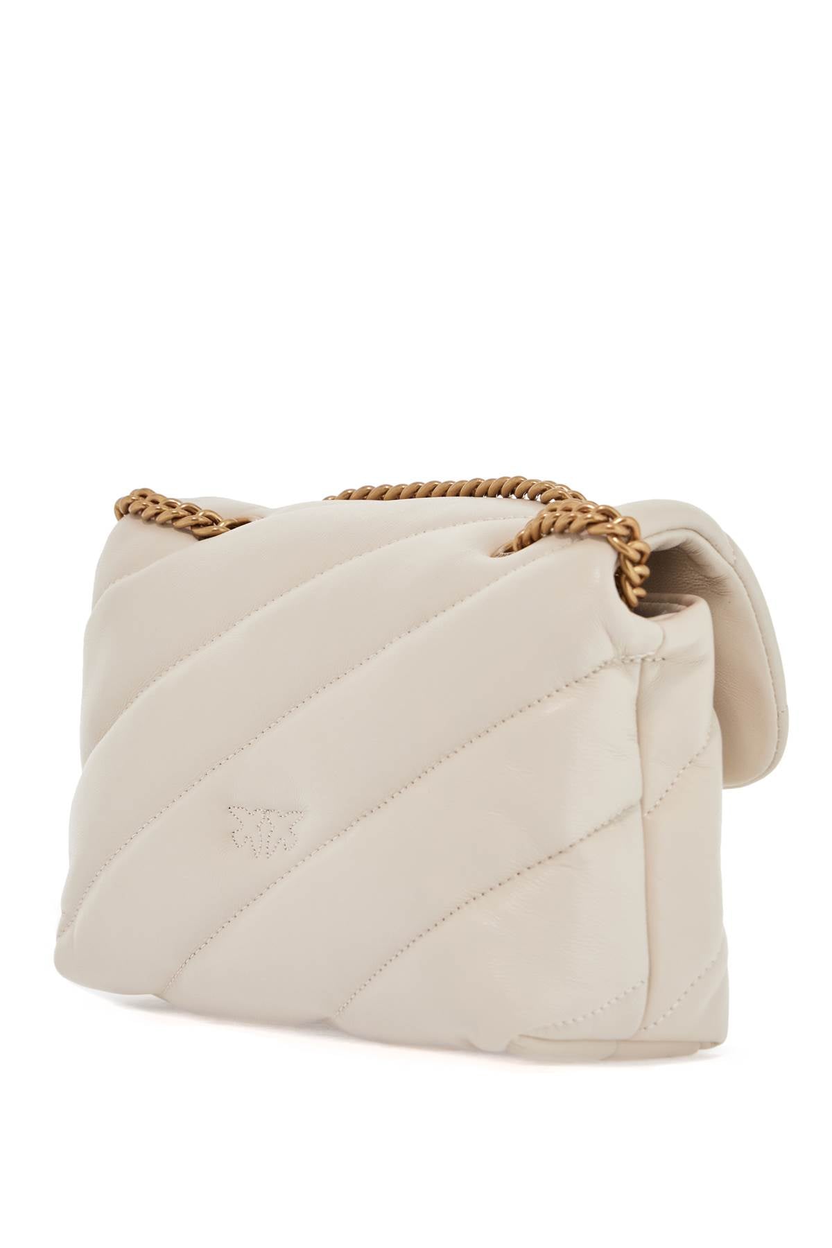 Pinko Mini Love Puff Quilted Bag With Chain Shoulder Strap