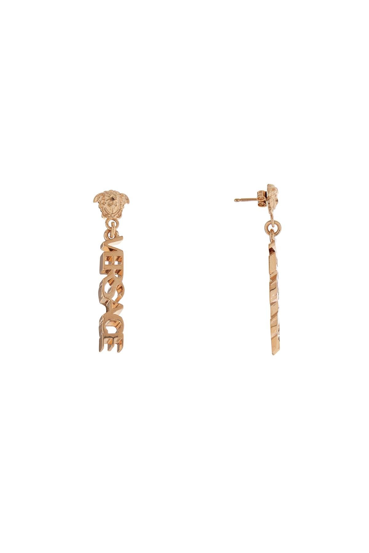 Versace Gold Metal Medusa Earrings