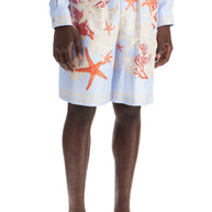 Versace Barocco Silk Bermuda Shorts