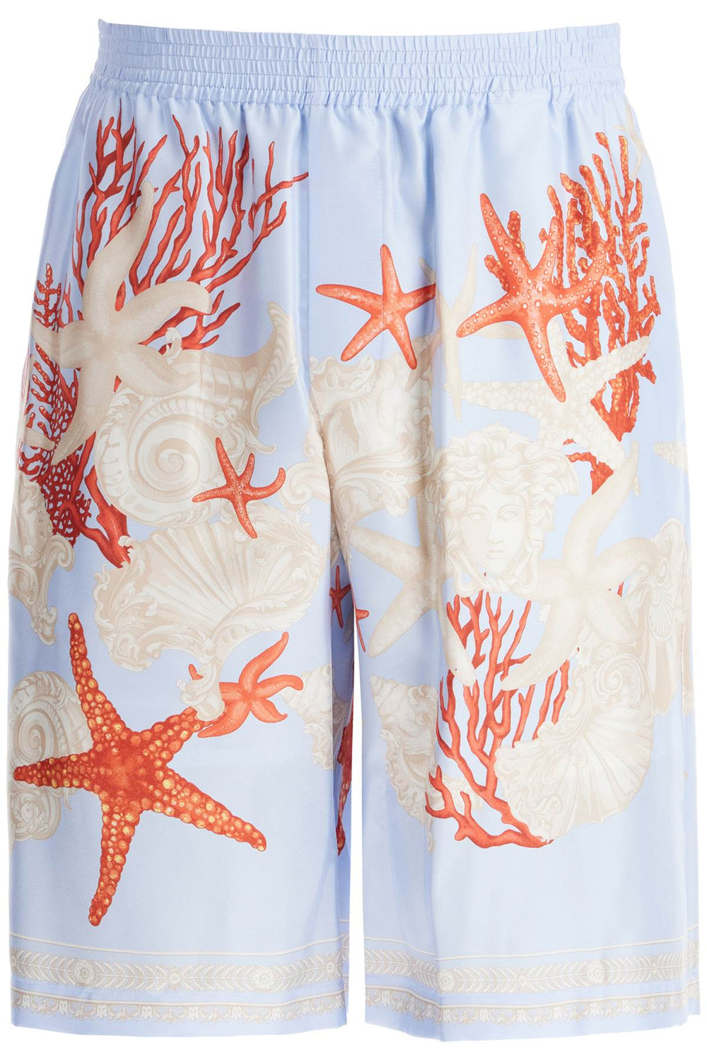 Versace Barocco Silk Bermuda Shorts