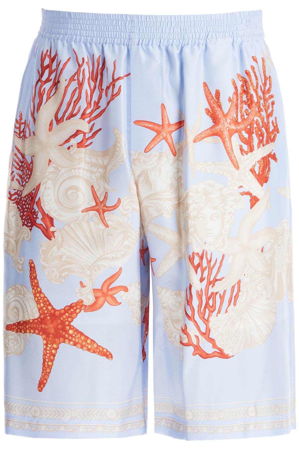 Versace Barocco Silk Bermuda Shorts