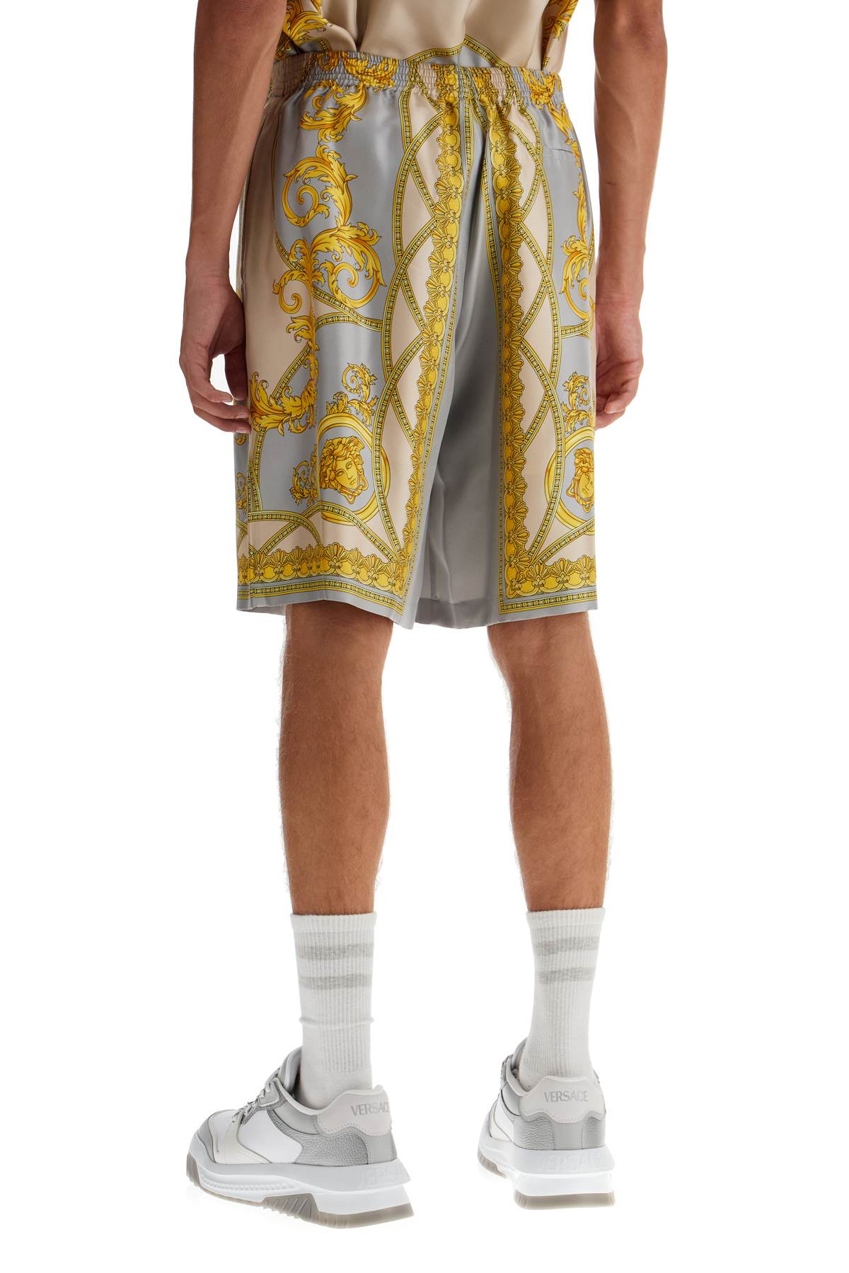 Versace Silk Bermuda Shorts