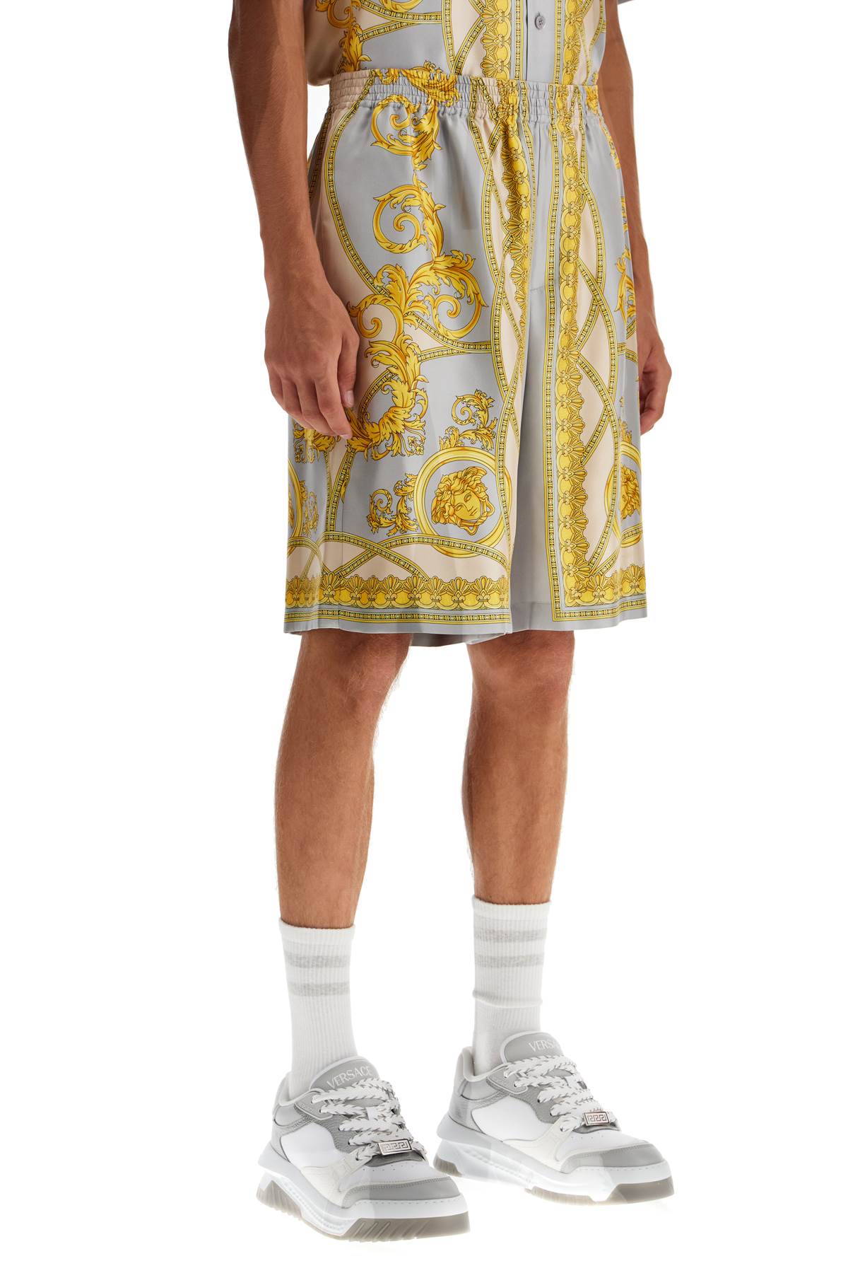 Versace Silk Bermuda Shorts