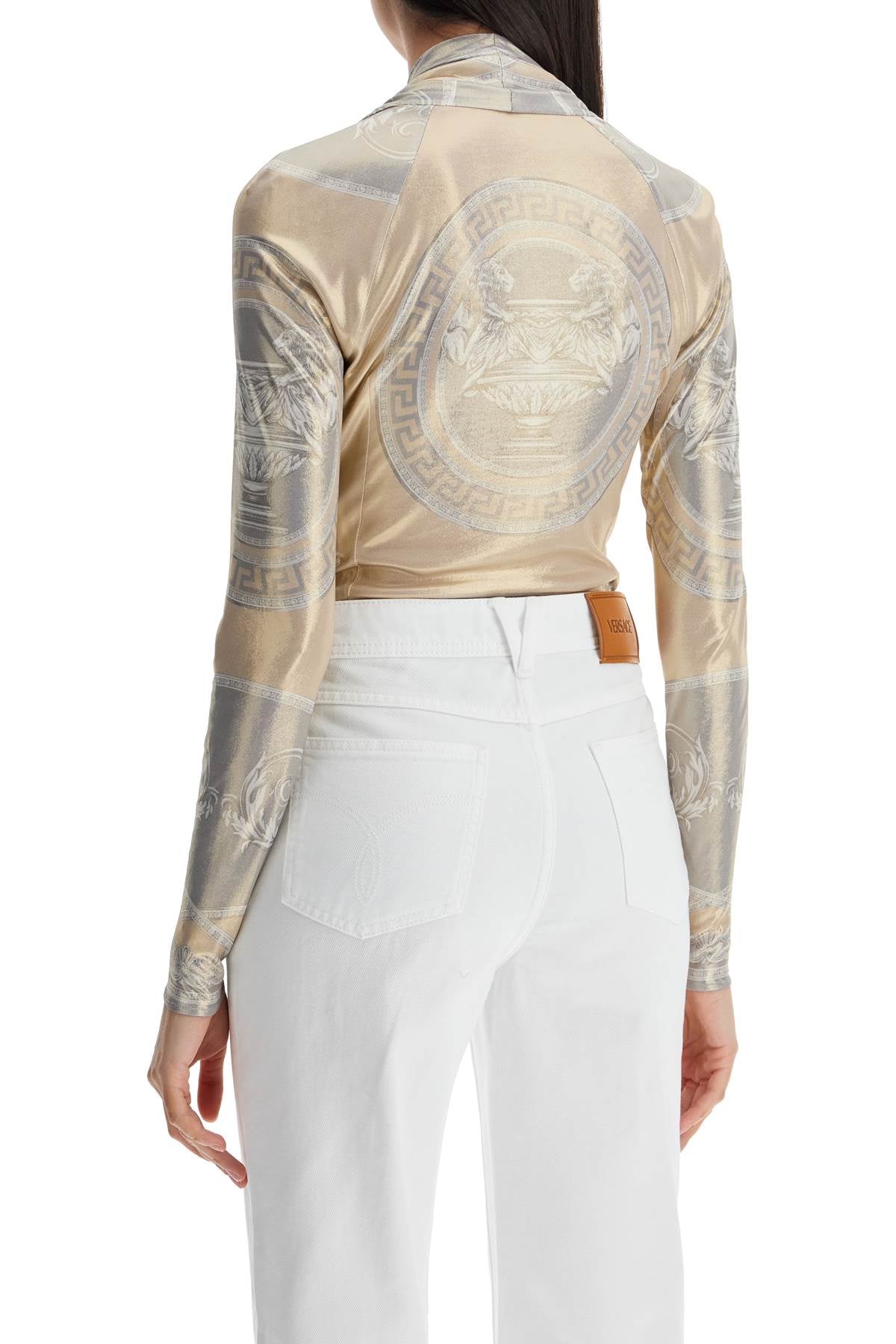 Versace La Coupe Des Dieux Print Bodysuit