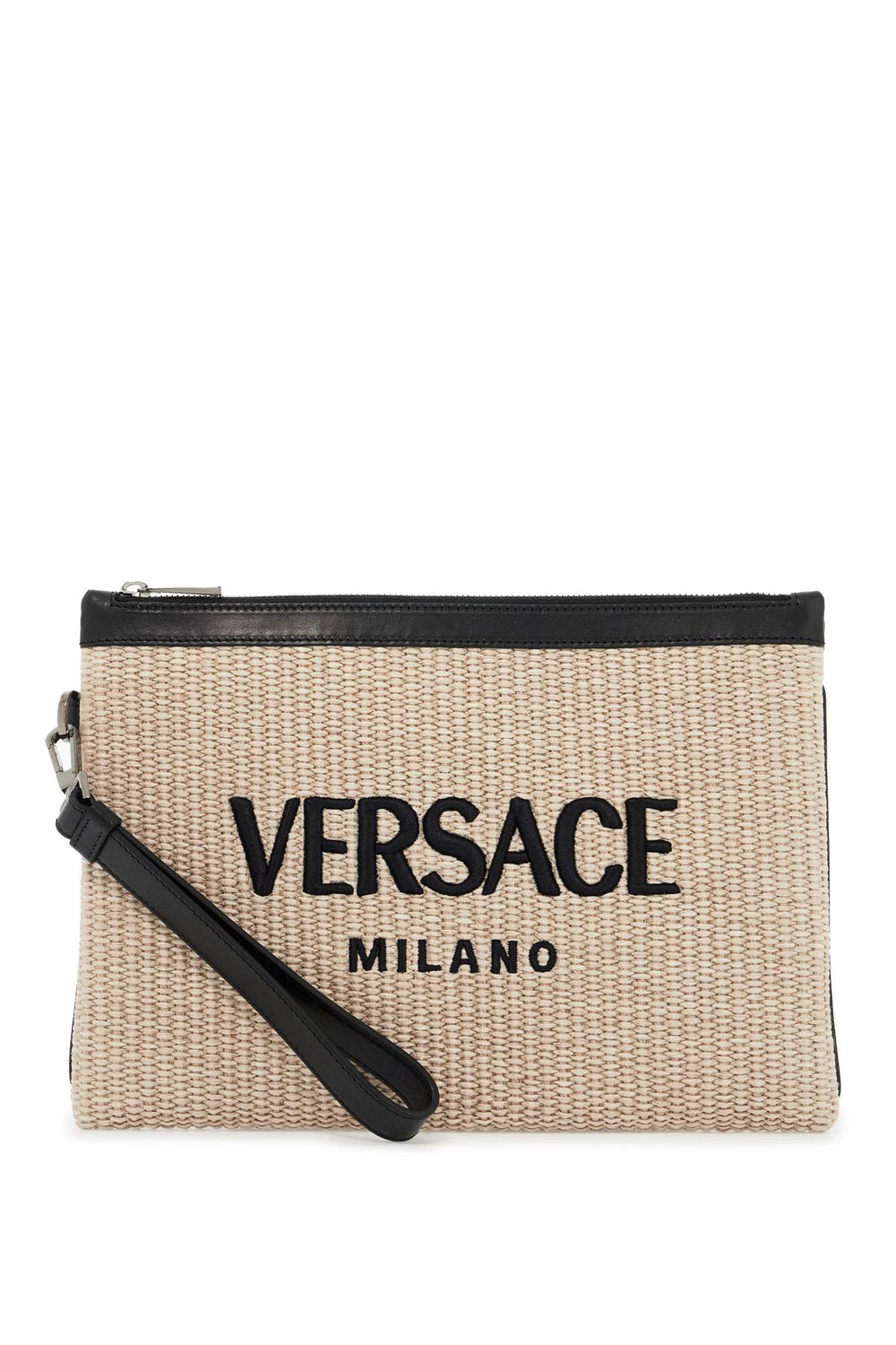 Versace Raffia Pouch