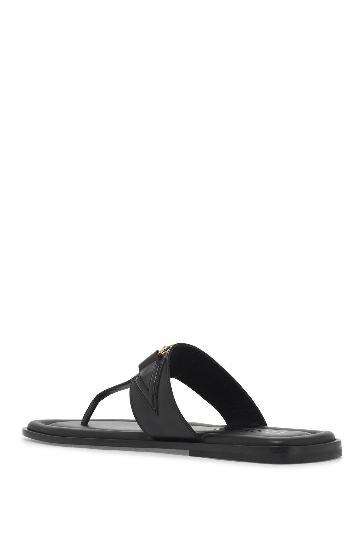 Versace Medusa Biggie Leather Flip Flops