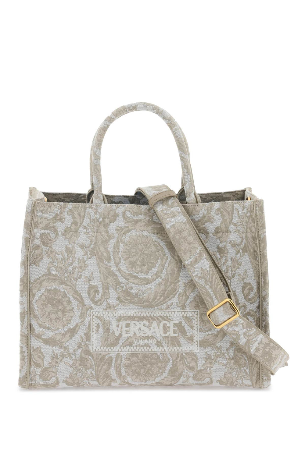 Versace Athena Jacquard Barocco Tote Bag