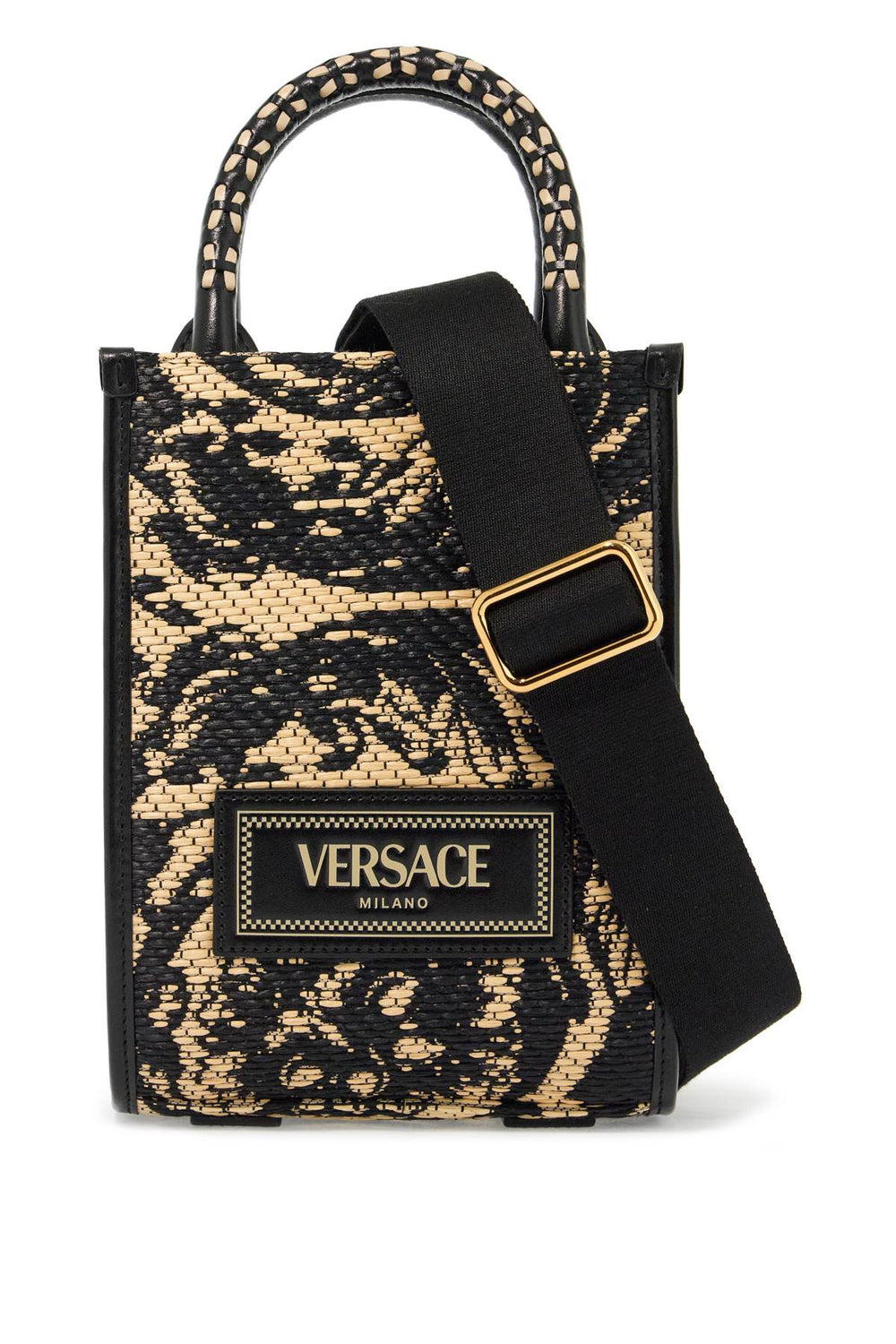 Versace Mini Athena Barocco Tote Bag With Shoulder Strap