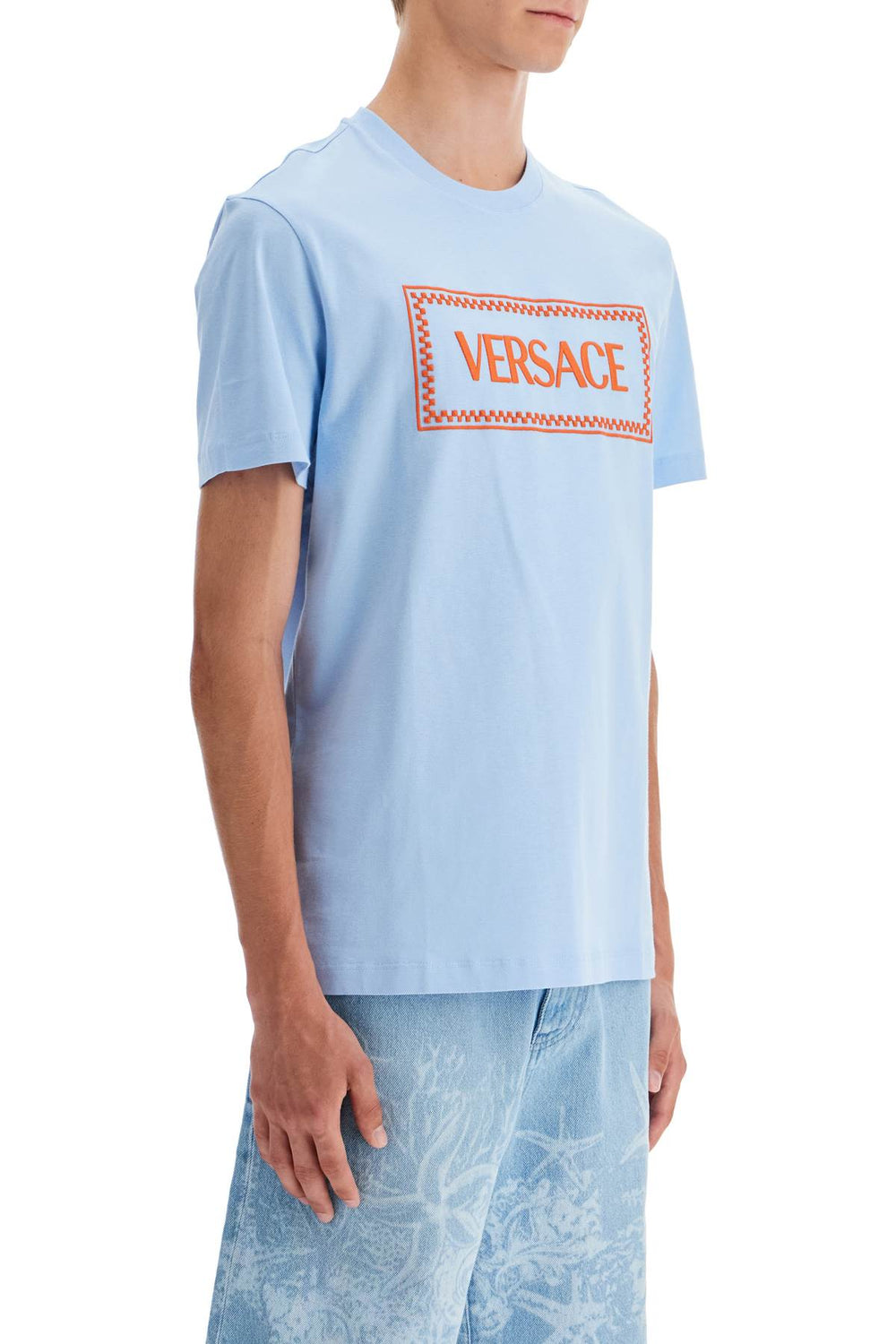 Versace Embroidered Logo T-Shirt