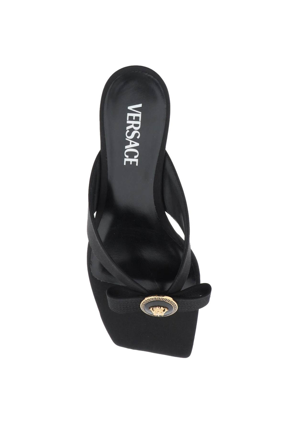 Versace Gianni Ribbon Satin Sandals