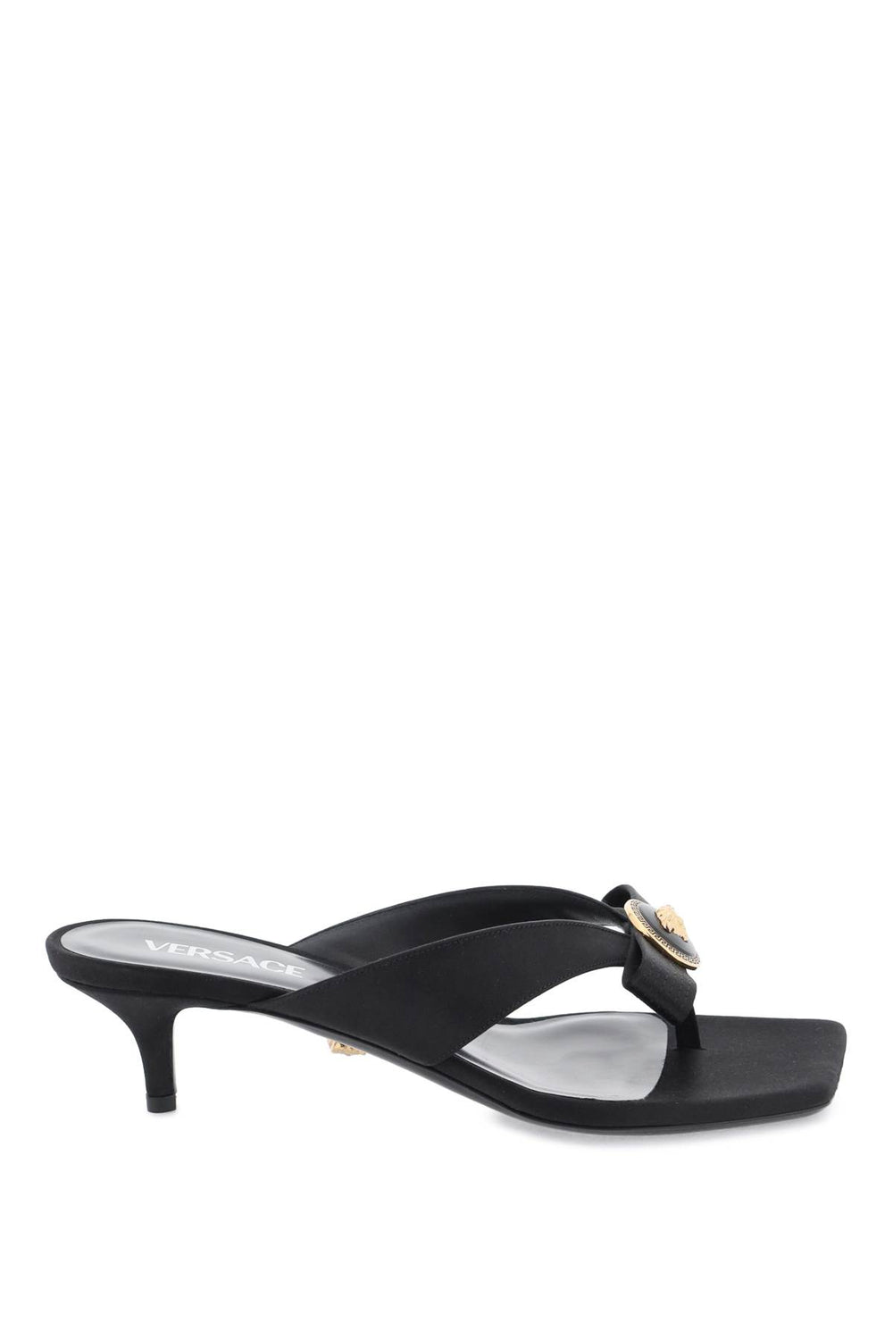 Versace Gianni Ribbon Satin Sandals