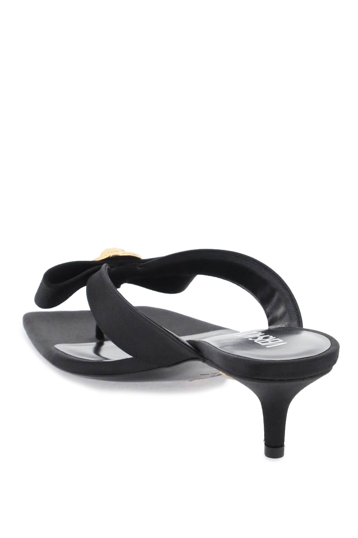 Versace Gianni Ribbon Satin Sandals