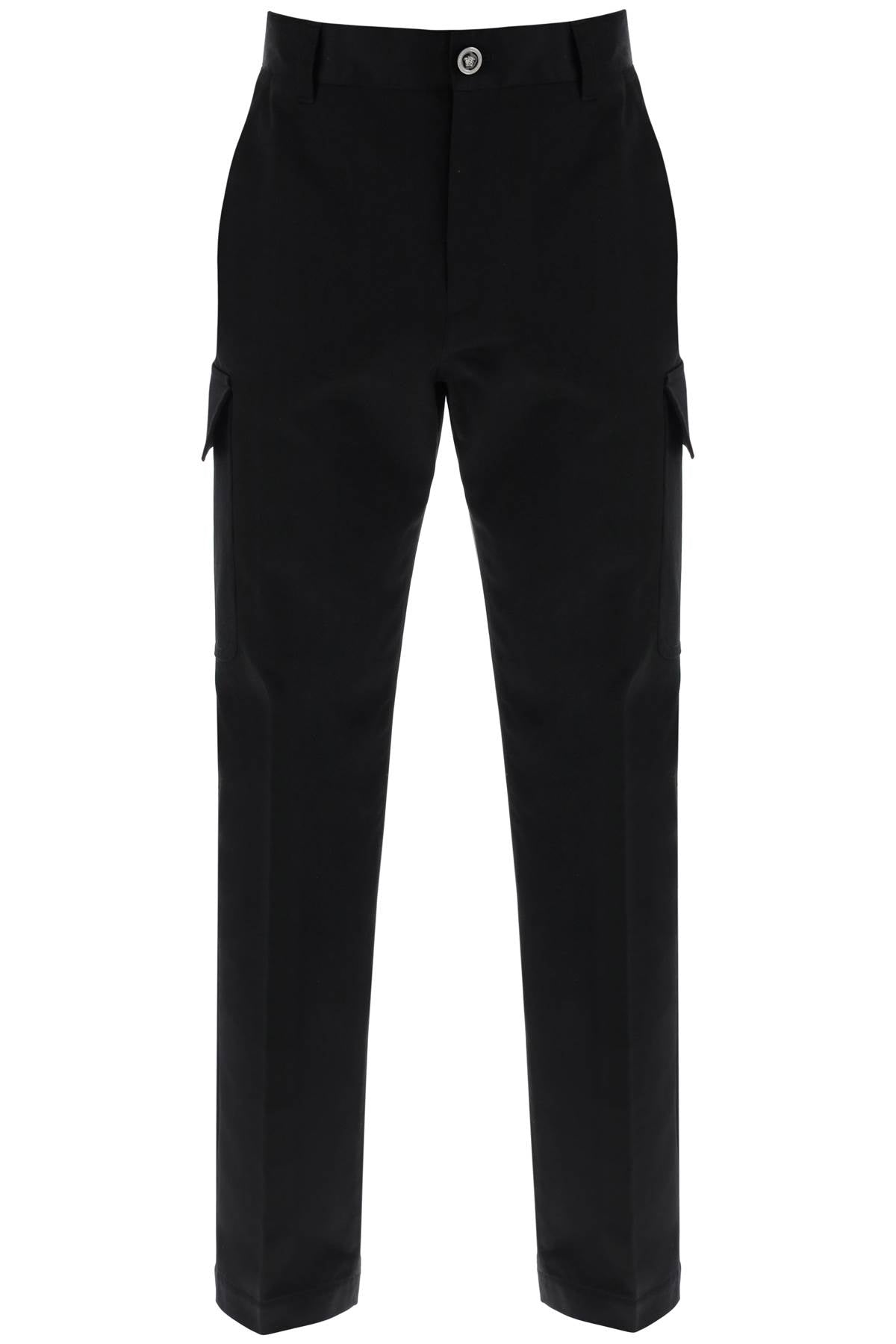 Versace Cotton Gabardine Cargo Pants