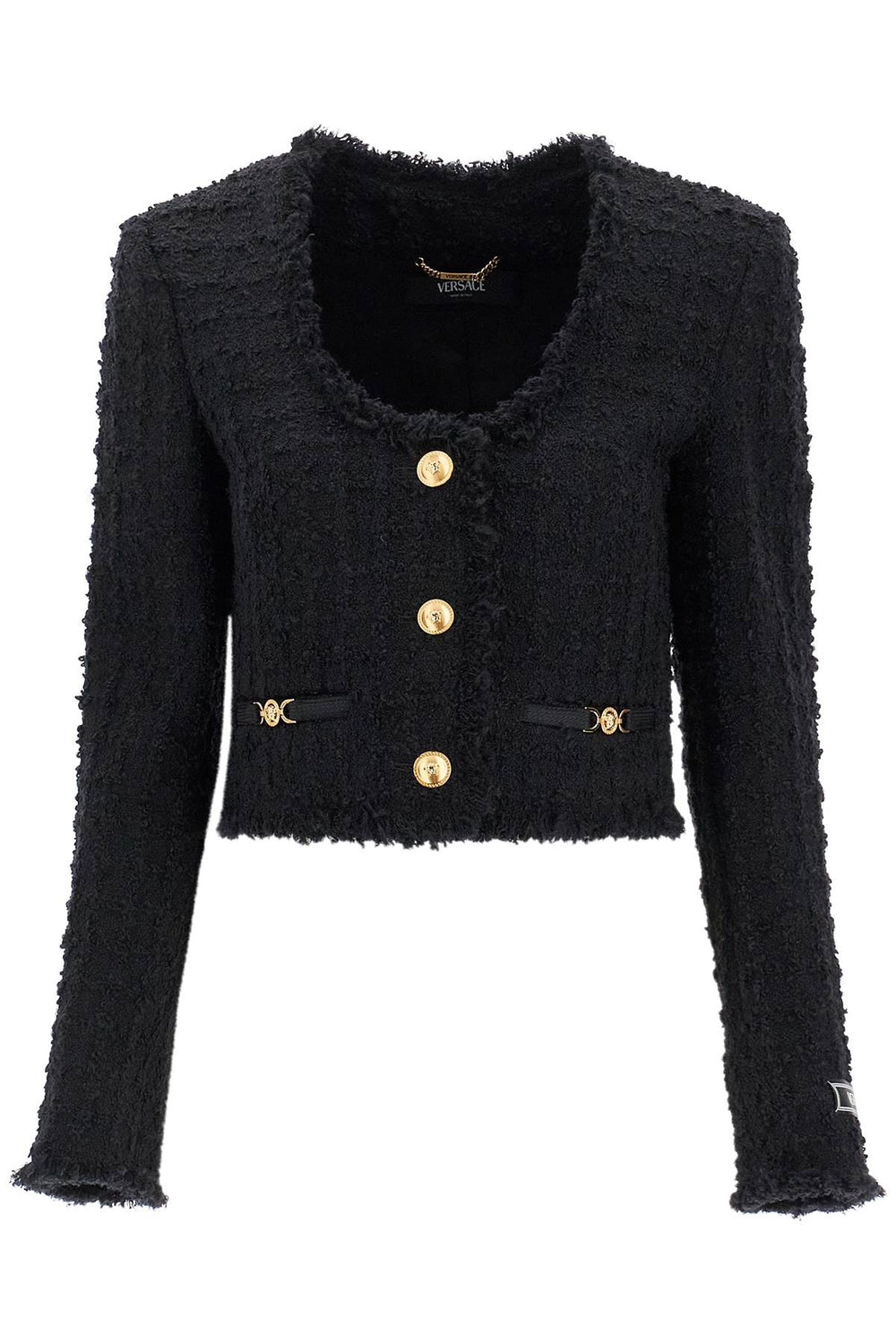 Versace Tweed Cardigan Jacket