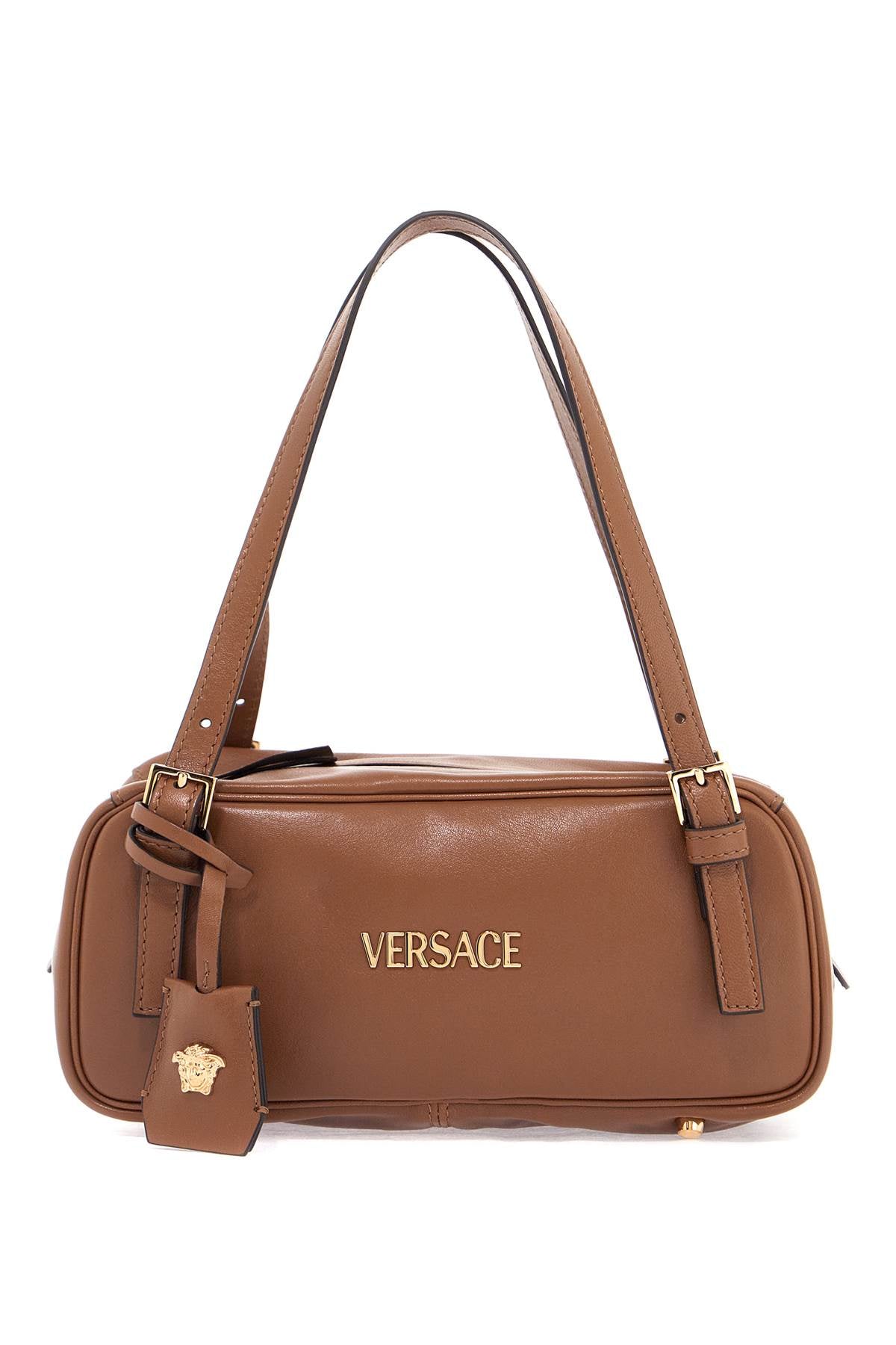 Versace Nappa Leather Tag Bowling Bag