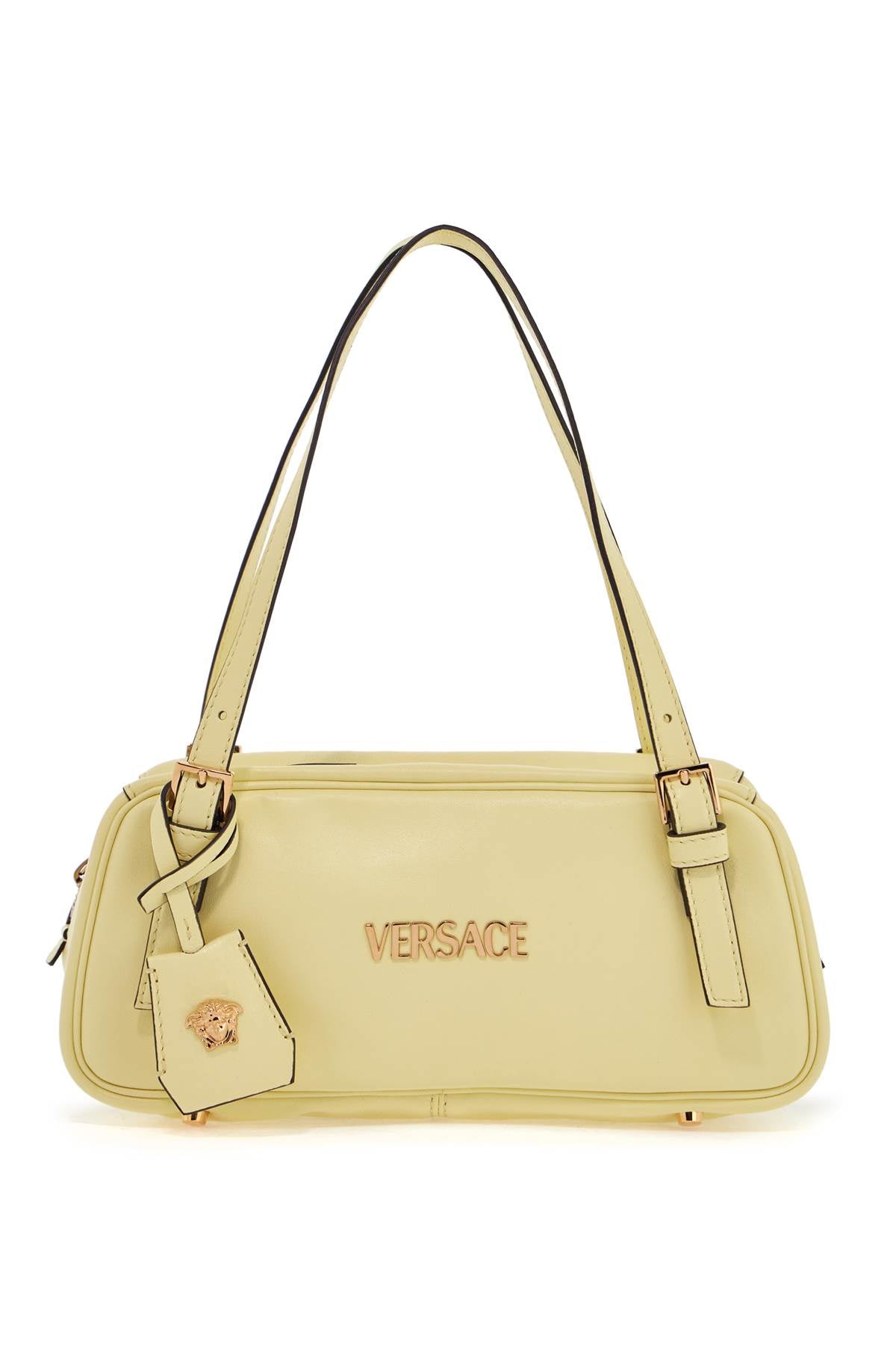 Versace Nappa Leather Tag Bowling Bag