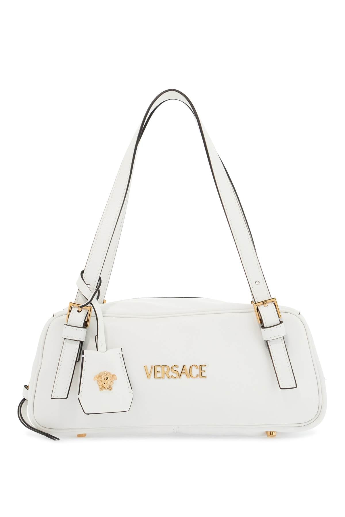 Versace Nappa Leather Tag Bowling Bag