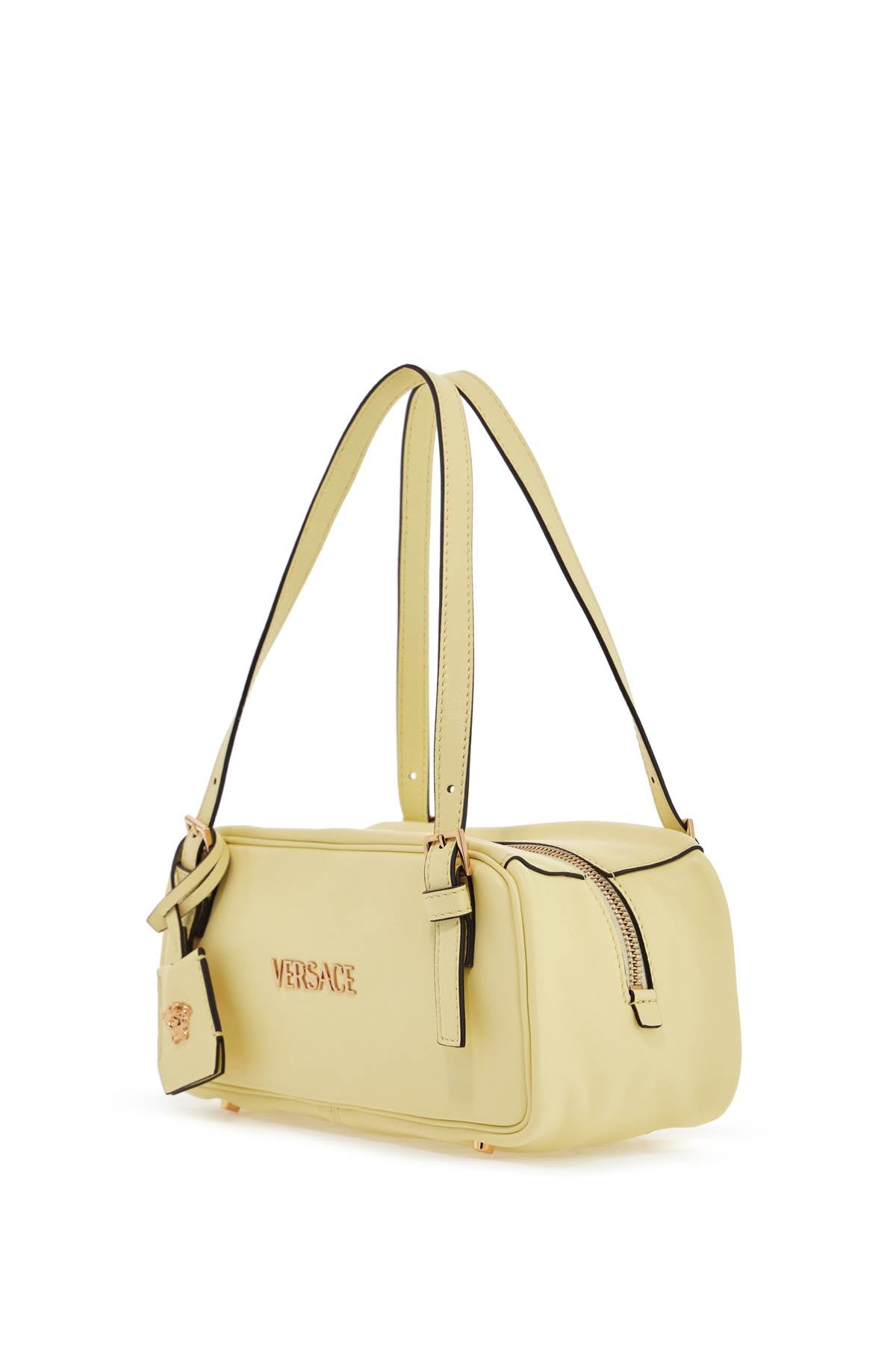 Versace Nappa Leather Tag Bowling Bag