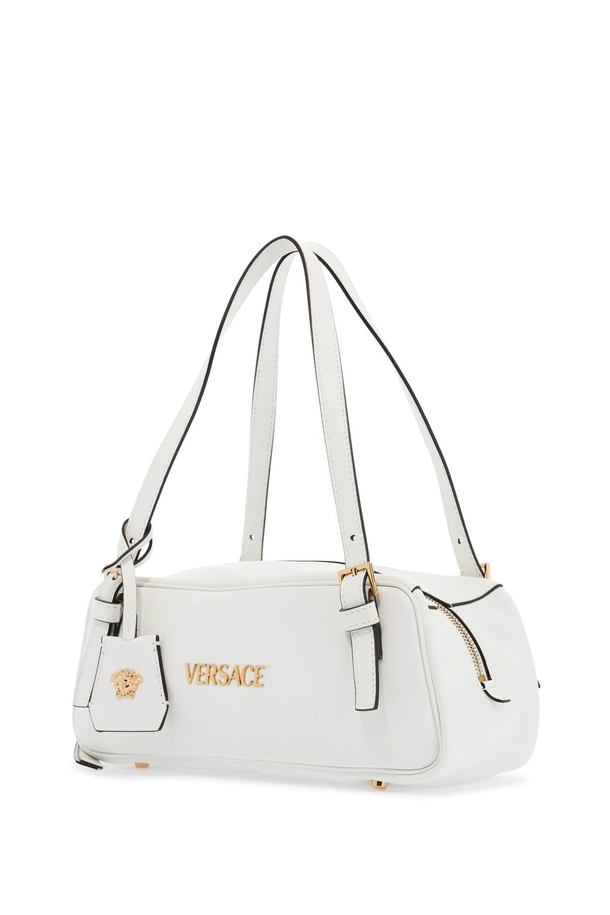 Versace Nappa Leather Tag Bowling Bag