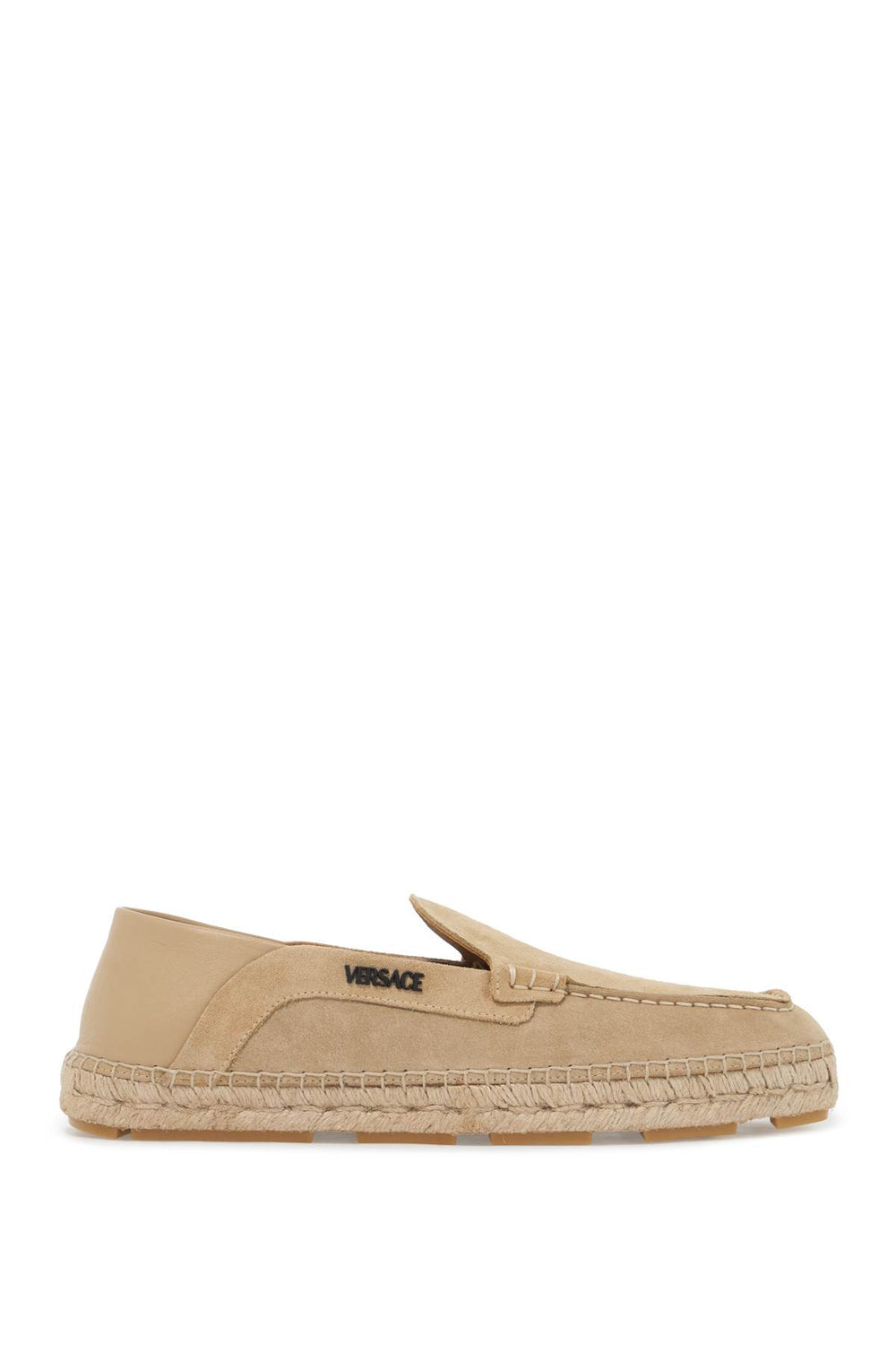 Versace Suede Moccasin-style Espadrilles