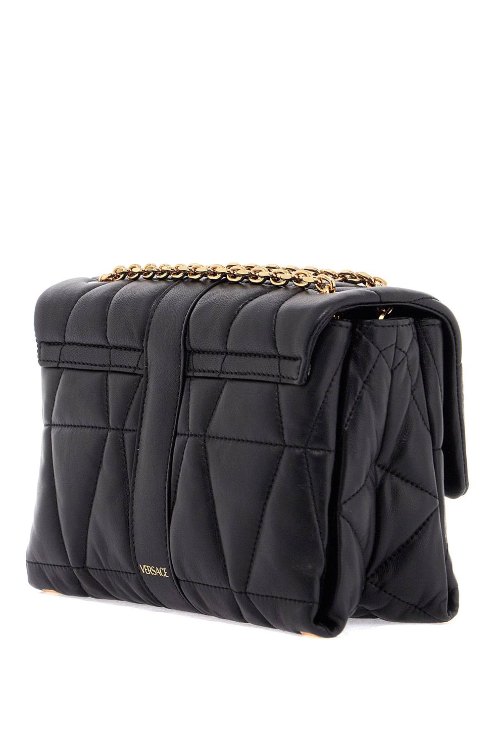 Versace Kleio Quilted Shoulder Bag