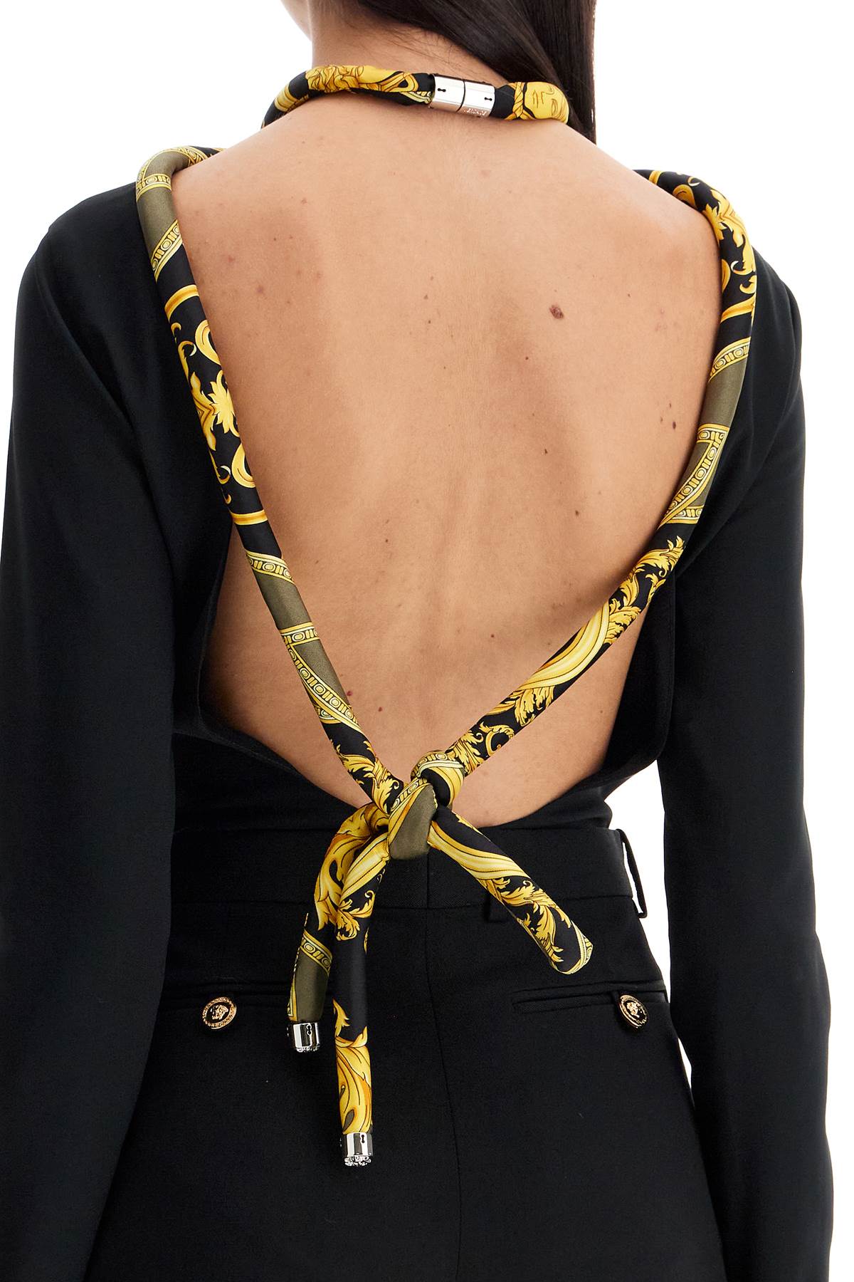 Versace Open Back Bodysuit