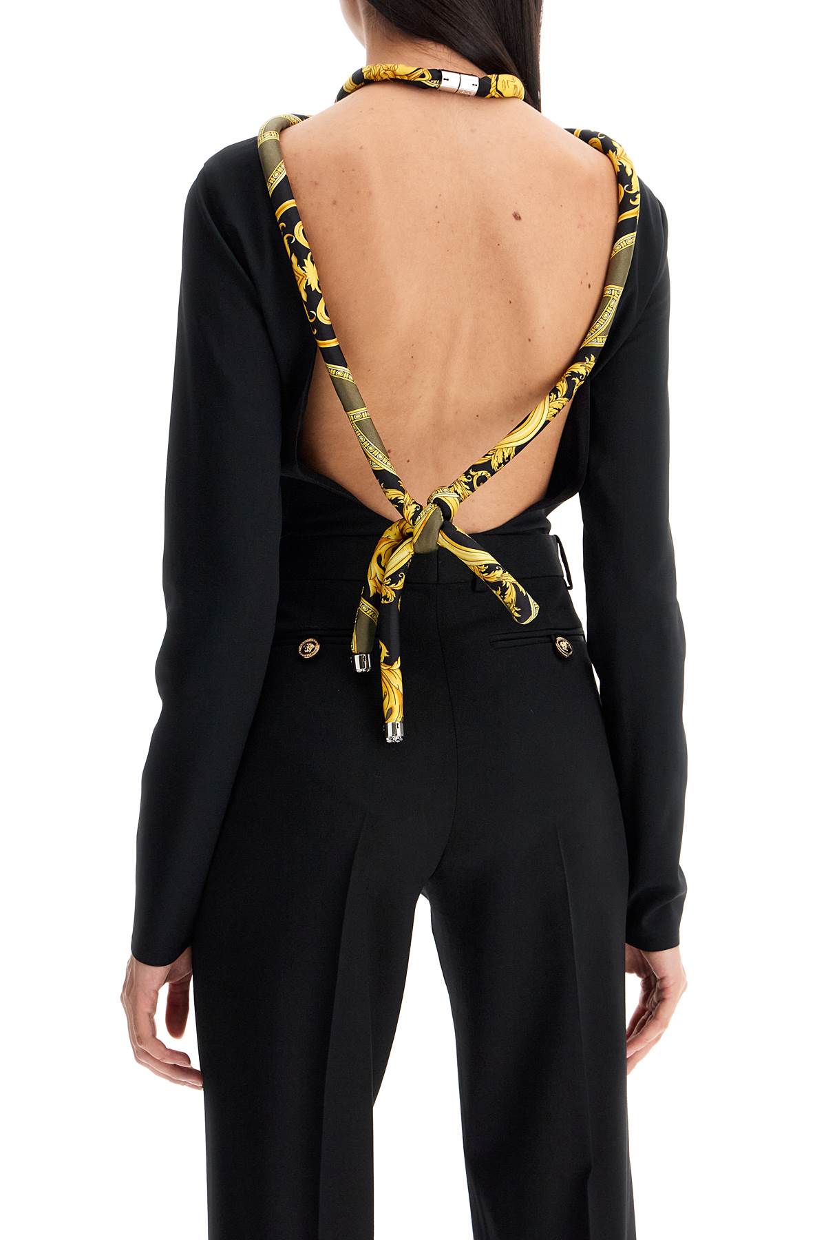 Versace Open Back Bodysuit