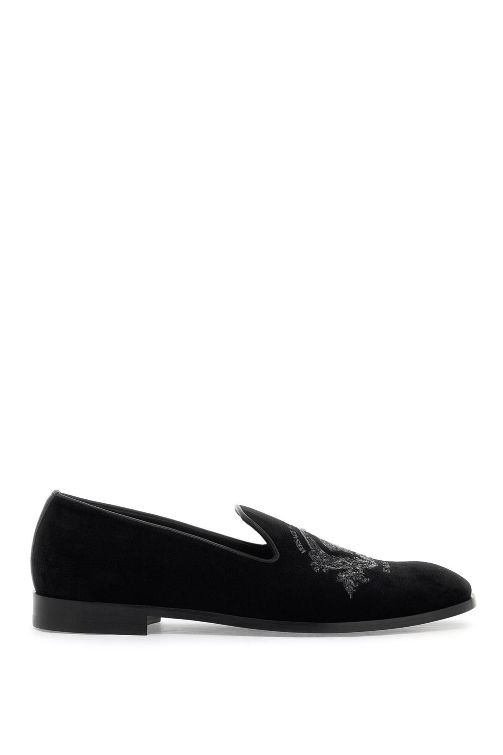 Versace Velvet Medusa Loafers