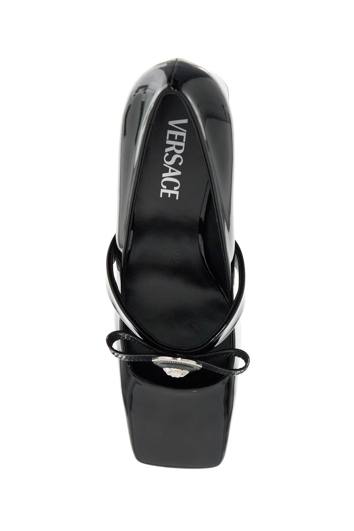 Versace Gianni Ribbon Block Pumps