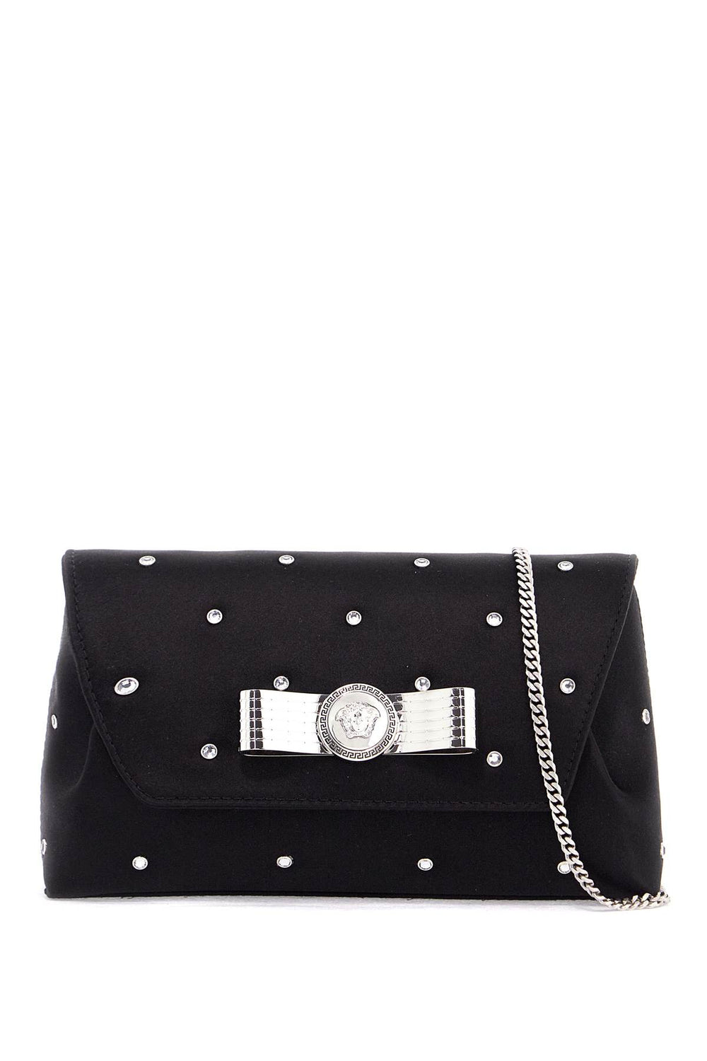 Versace Gianni Ribbon Starry Sky Clutch With Chain Shoulder Strap