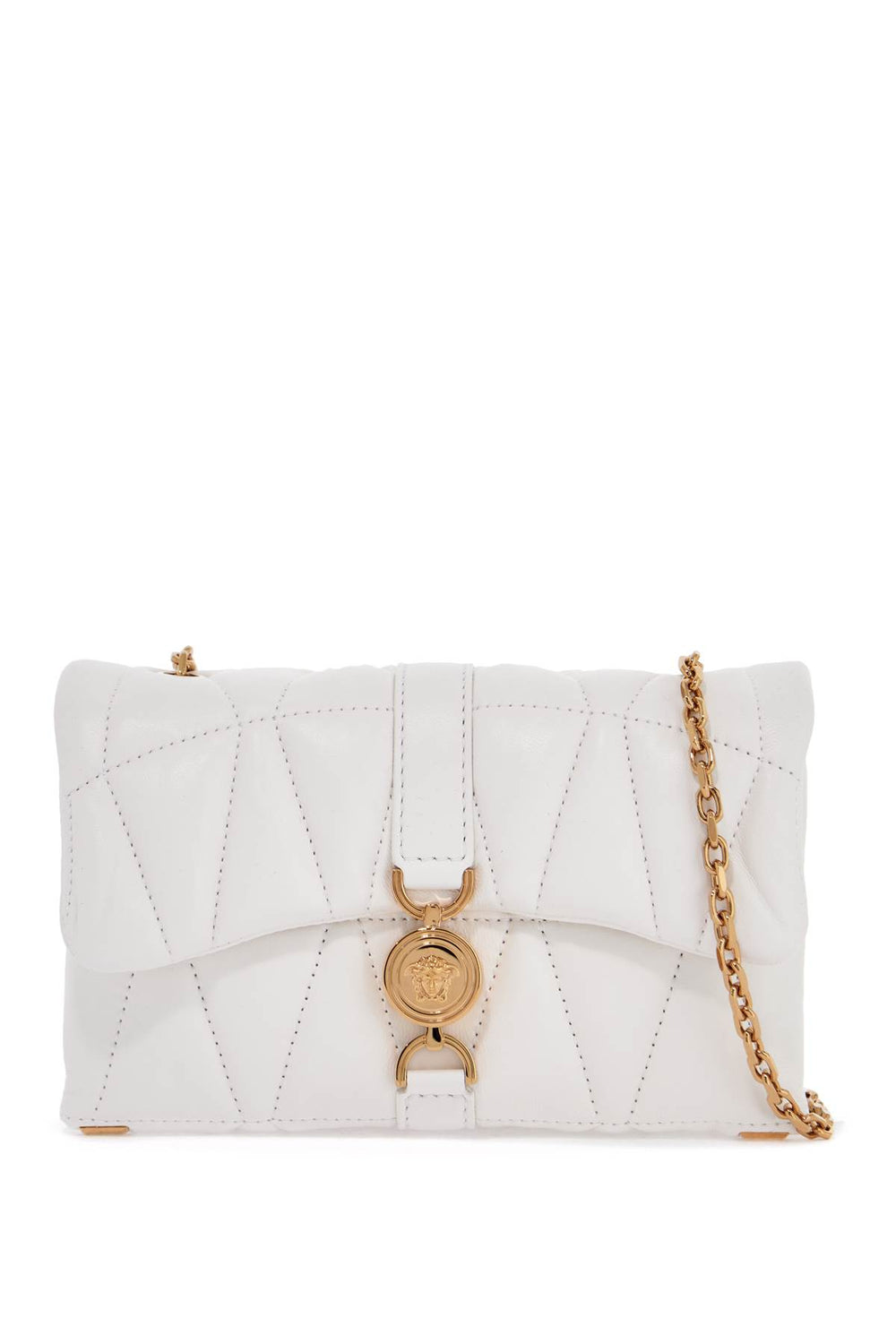 Versace Kleio Quilted Mini Bag With Chain Shoulder Strap