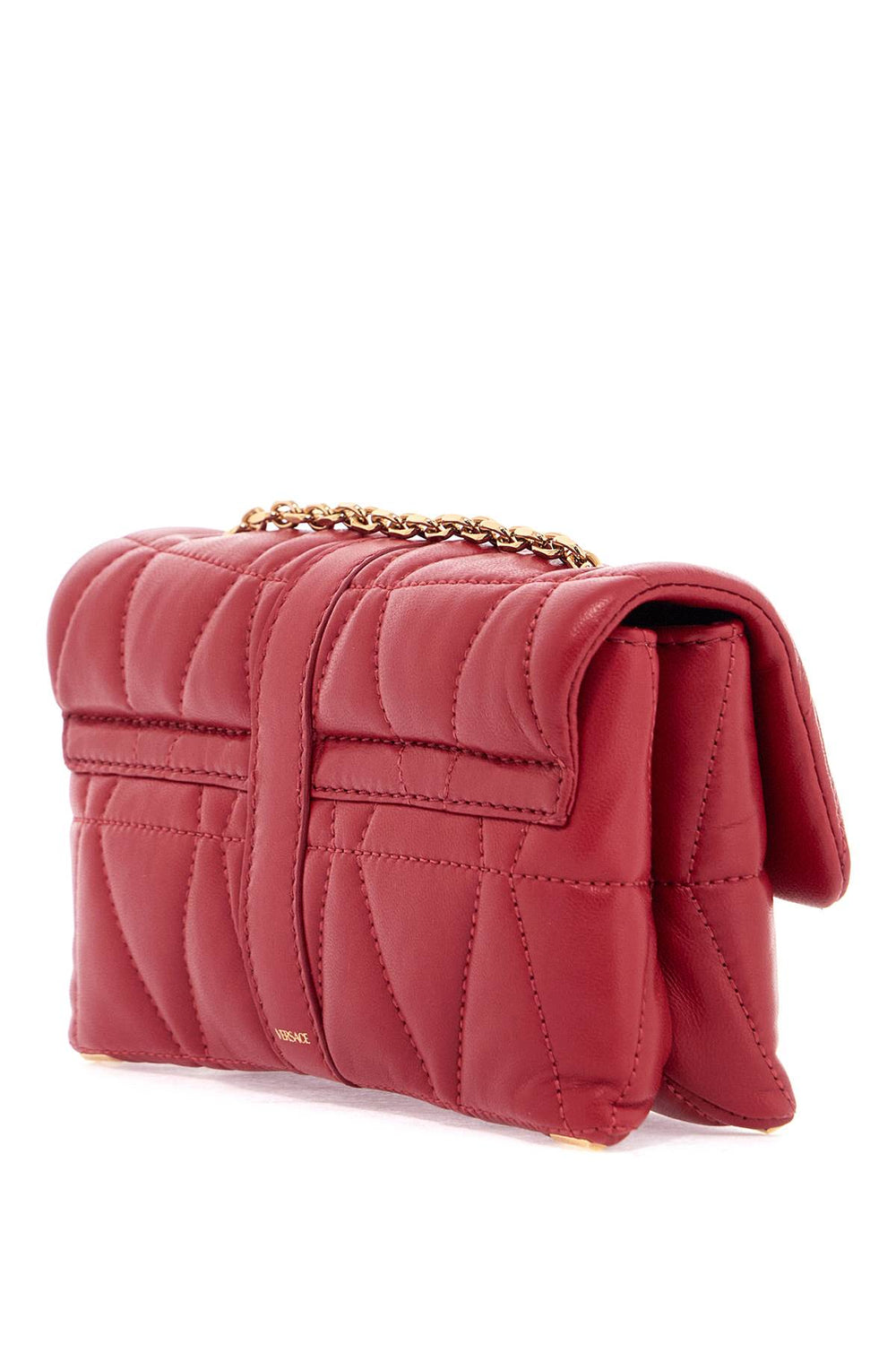 Versace Kleio Quilted Mini Bag With Chain Shoulder Strap