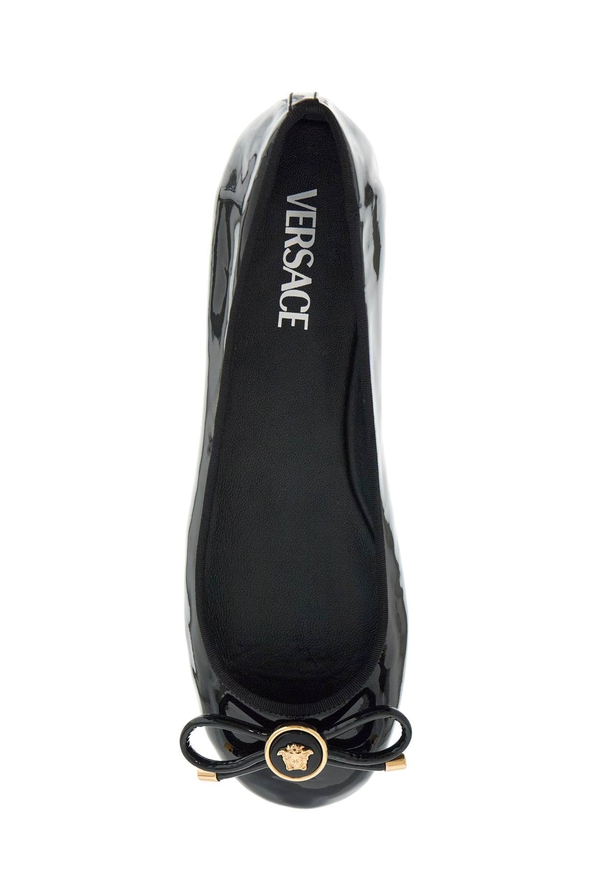 Versace Opera Bow Detail  Ballet Flats