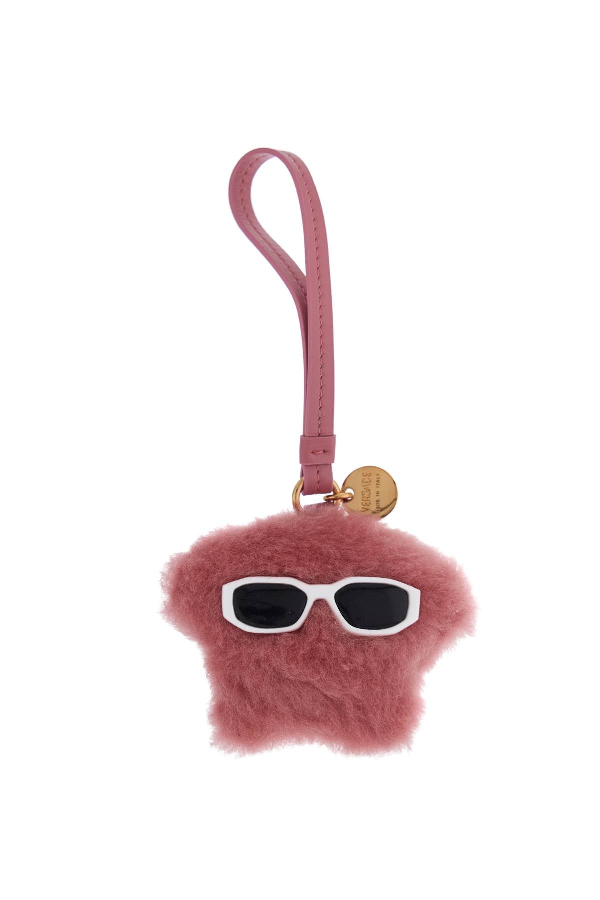 Versace Charm Strawberry Pink Shearling Medusa Charm