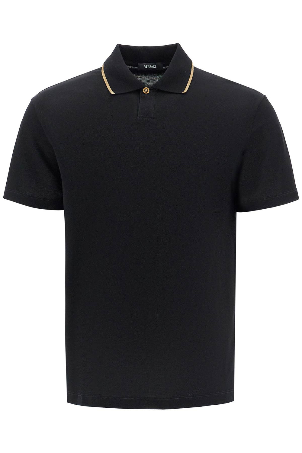 Versace Cotton Pique Polo Shirt